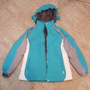 Winter coat with removable fleece lining